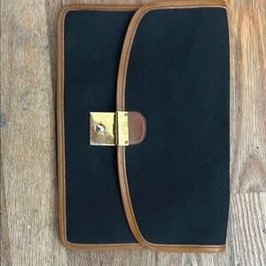 Celine Black and Brown Clutch